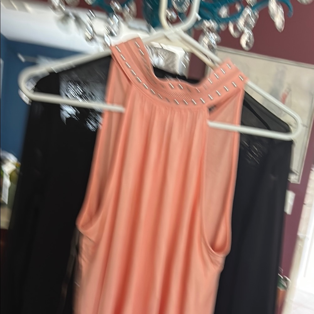 Peach Sleeveless Top